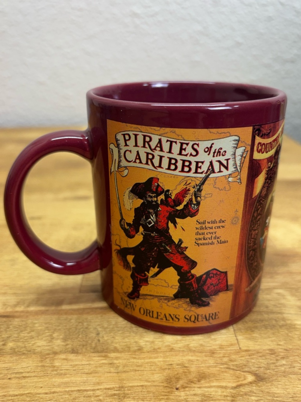 Disney Parks New Orleans Square Frontierland Mug Pirates Country Bear Jamboree - Picture 1 of 7